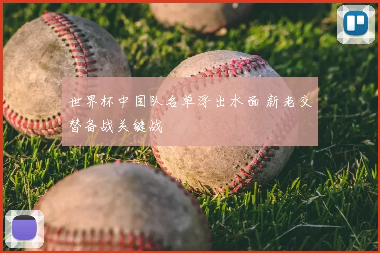 世界杯中国队名单浮出水面 新老交替备战关键战