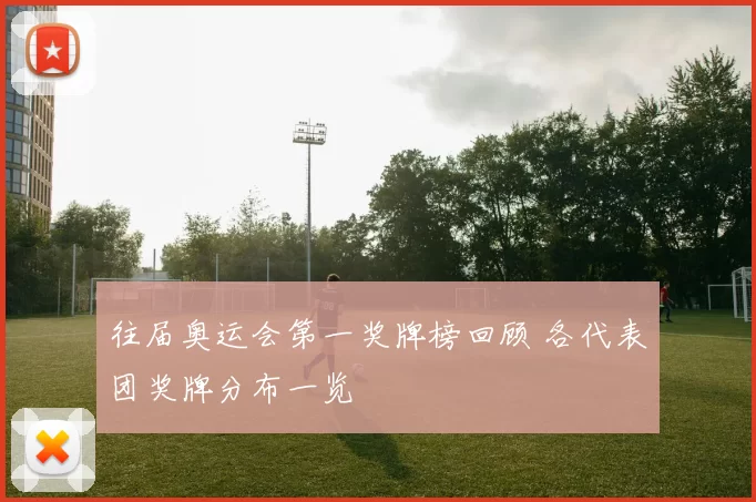 往届奥运会第一奖牌榜回顾 各代表团奖牌分布一览
